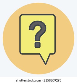 Icon Help. suitable for Infographics symbol. color mate style. simple design editable. design template vector. simple symbol illustration