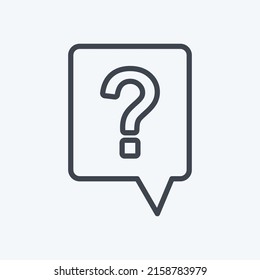 Ayuda del icono. adecuado para el símbolo Infographics. estilo de línea. diseño simple editable. vector de plantilla de diseño. ilustración de símbolo simple