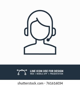 Icon help support hotline graphic design single icon vector illustration