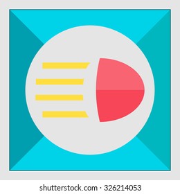 Icon of high beam sign
