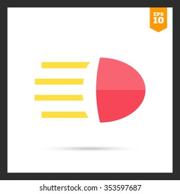 Icon of high beam sign