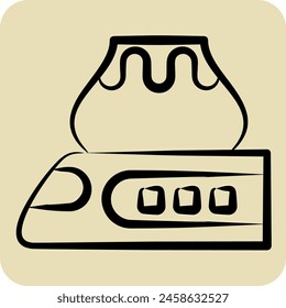 Icon High Speed Train. related to Train Station symbol. hand drawn style. simple design illustration