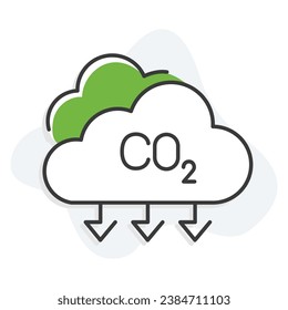 An icon highlighting a low carbon lifestyle and the importance of environmental responsibility, emphasizing greenhouse gas reduction and eco conscious choices.