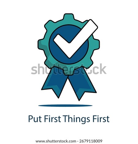 Icon highlighting prioritization and time management, focusing on what truly matters.