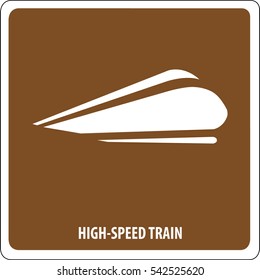 icon high-speed train