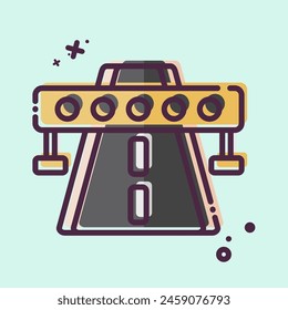 Icon Highway. related to Smart City symbol. MBE style. simple design illustration