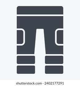 Icon Hiking Pants. related to Backpacker symbol. glyph style. simple design editable. simple illustration