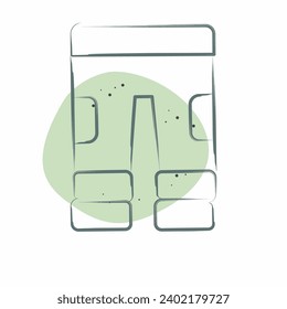 Icon Hiking Pants. related to Backpacker symbol. Color Spot Style. simple design editable. simple illustration