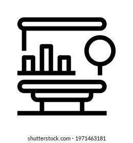 Icon Histogram With Style Outline