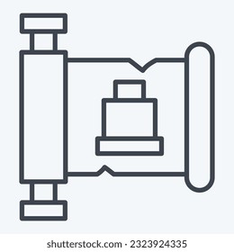 Icon History. related to Prehistoric symbol. line style. simple design editable. simple illustration