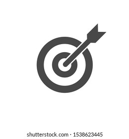 Target Icon Vector Flat Style Illustration Stock Vector (Royalty Free ...