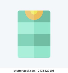 Icon Hockey Field. related to Hockey Sports symbol. flat style. simple design editable