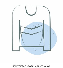 Icon Hockey Jersey. related to Hockey Sports symbol. Color Spot Style. simple design editable