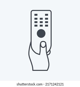 Control remoto de iconos. adecuado para el símbolo Acciones de mano. estilo glifo. diseño simple editable. vector de plantilla de diseño. ilustración de símbolo simple