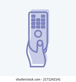 Control remoto de iconos. adecuado para el símbolo Acciones de mano. estilo de dos tonos. diseño simple editable. vector de plantilla de diseño. ilustración de símbolo simple