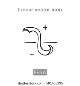 Icon holds circuit can be used in printing, web design and much more