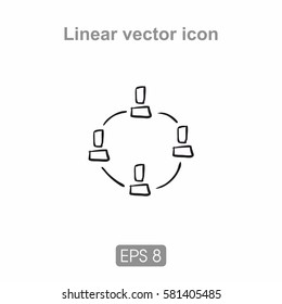 Icon holds circuit can be used in printing, web design and much more