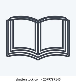 Icon Holy Book - Line Style - Simple illustration,Design Icon vector, Good for prints, posters, advertisements, announcements, info graphics, etc.