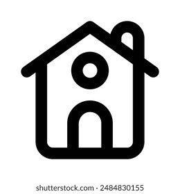 An icon of home in modern style, premium vector