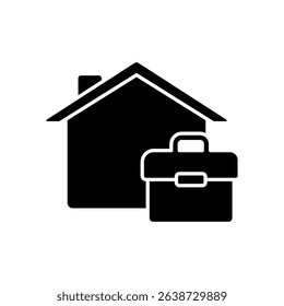 Icon a home office, isolated against a clean background.