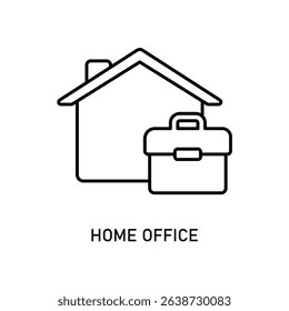 Icon a home office, isolated against a clean background.
