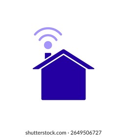 Icon a home wifi, isolated against a clean background.
