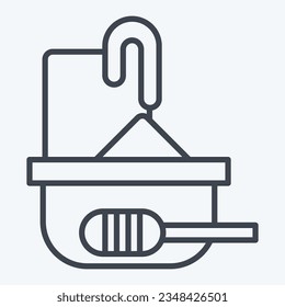 Icon Honey Comb. related to Apiary symbol. line style. simple design editable. simple illustration