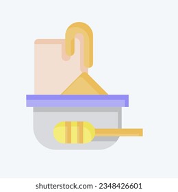 Icon Honey Comb. related to Apiary symbol. flat style. simple design editable. simple illustration