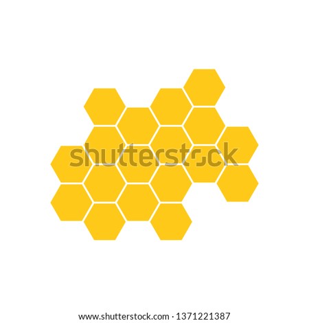 Icon honeycomb.Vector illustration. Flat design for business financial marketing banking advertising web concept cartoon illustration