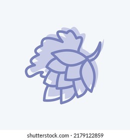 Icon Hop. suitable for Drink symbol. two tone style. simple design editable. design template vector. simple symbol illustration