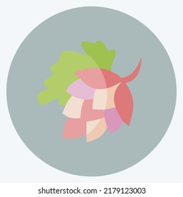 Icon Hop. suitable for Drink symbol. flat style. simple design editable. design template vector. simple symbol illustration