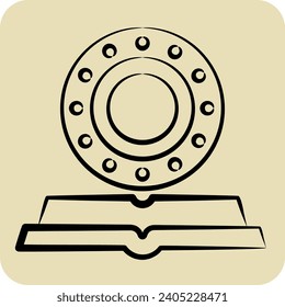 Icon Horoscope. related to Horoscope symbol. hand drawn style. simple design editable. simple illustration