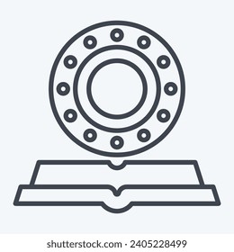Icon Horoscope. related to Horoscope symbol. line style. simple design editable. simple illustration