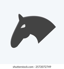 Icon Horse. related to Equestrian Sport symbol. flat style. design editable