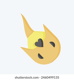 Icon Horseshoe Crab. related to Seafood symbol. flat style. simple design illustration