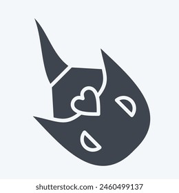 Icon Horseshoe Crab. related to Seafood symbol. glyph style. simple design illustration