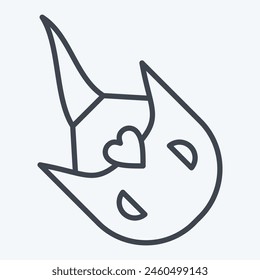 Icon Horseshoe Crab. related to Seafood symbol. line style. simple design illustration
