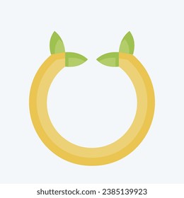 Icon Horseshoe. related to Celtic symbol. flat style. simple design editable. simple illustration