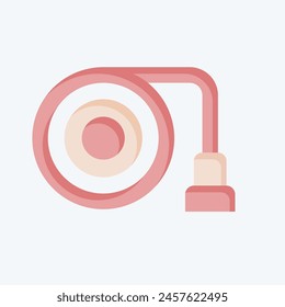 Icon Hose. related to Security symbol. flat style. simple design illustration