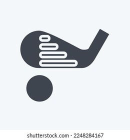 Icon Hosel. related to Sports Equipment symbol. glyph style. simple design editable. simple illustration