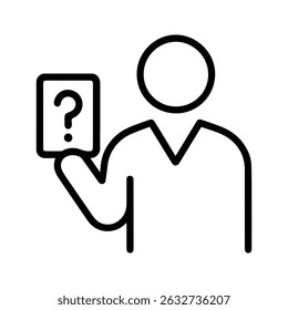 icon host board game on white background vector
Vector line icon board games