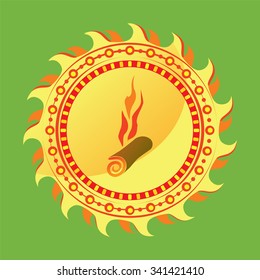 icon hot cakes, hot damn with that heat, the sun , vector