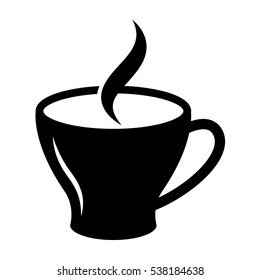 icon hot coffee, vector