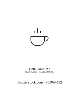 Icon hot cup graphic design single icon vector