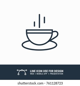 Icon hot cup graphic design single icon vector illustration