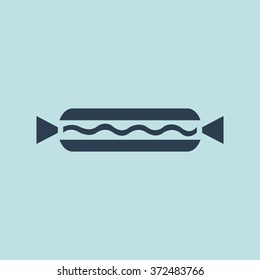Icon of Hot Dog. EPS-10.