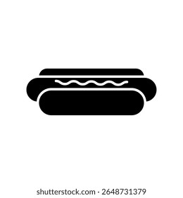 Icon a hot dog, isolated against a clean background.