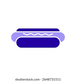 Icon a hot dog, isolated against a clean background.