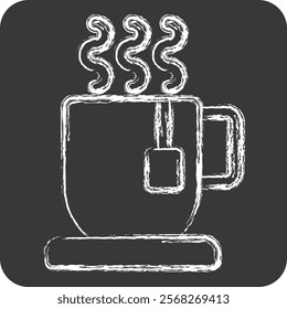 Icon Hot Drink. related to Winter symbol. chalk Style. simple illustration