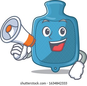 An icon of hot water bag having a megaphone